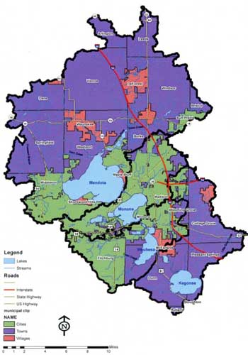 Map Yahara Watershed