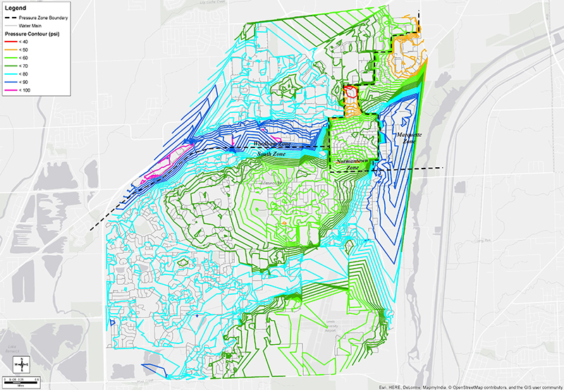 romeoville-master-plan_pressure-contours