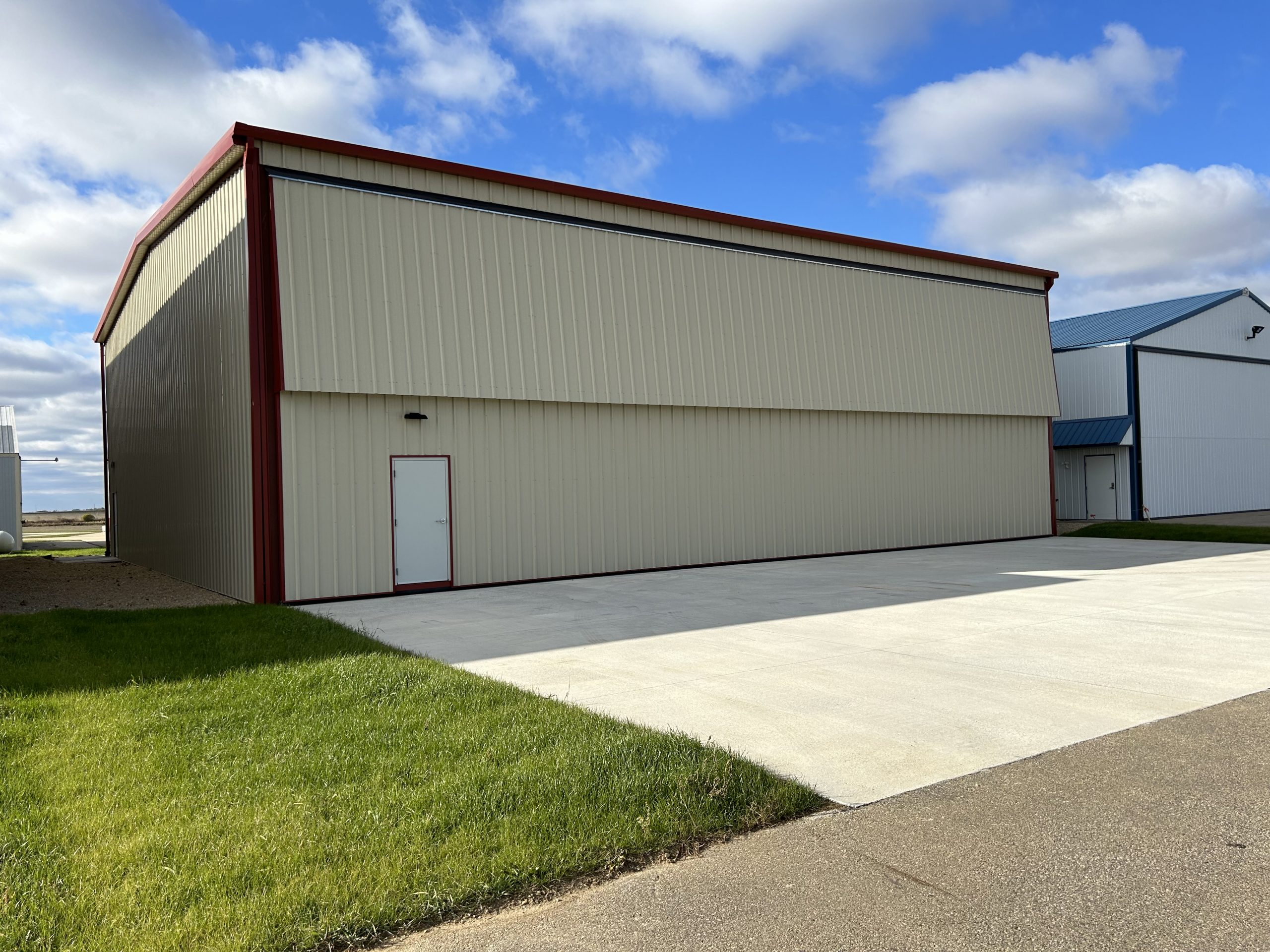 Box hangar at Wisconsin airport