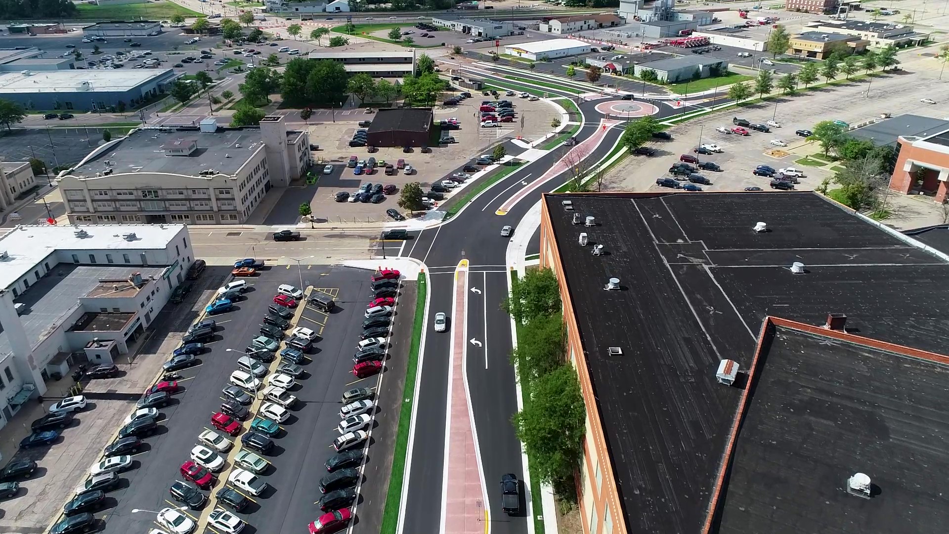 Road reconstruction project in Wisconsin
